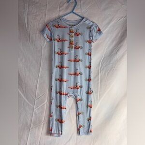 Carrot Print Kids Footie